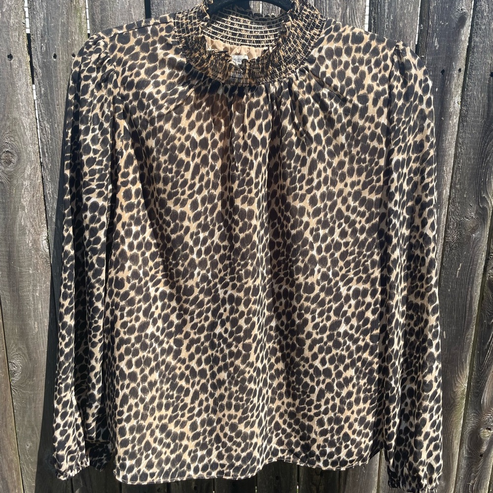 Jcrew size S cheetah blouse!